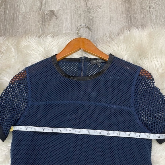 Rag & Bone Luna Dress Blue Mesh - Picture 12 of 12